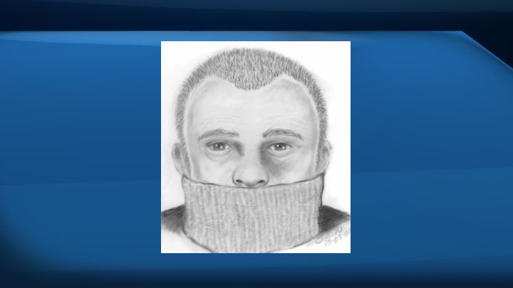 Composite sketch of one of five suspects police are looking for in connection with an armed home invasion in Leduc County, Alta. on Feb. 28, 2017.