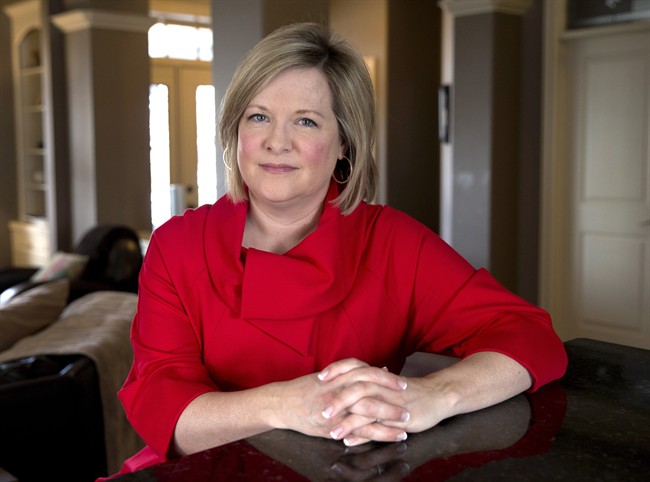 Melanoma cancer survivor Becky Lynn at her home in Calgary, Alta., Monday, March 20, 2017.