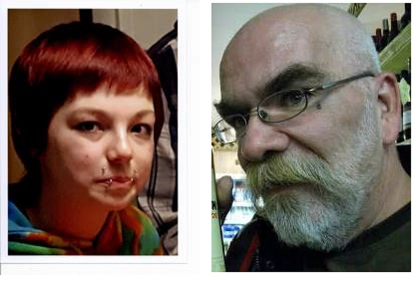 Makayla Chang on the left and Steven Bacon on the right.