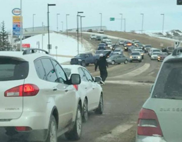 A man with a firearm was seen at the intersection of 137 Avenue and 50 Street Monday, March 13, 2017.