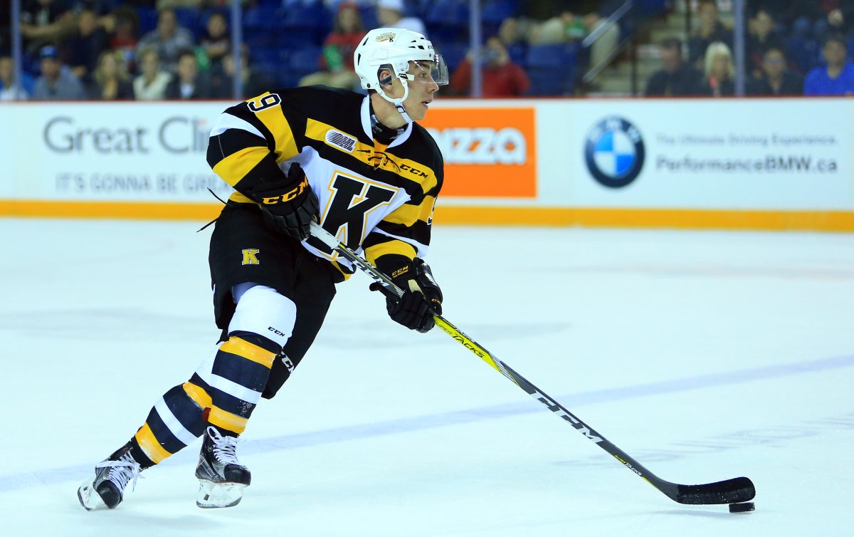Nathan Dunkley lifts the Kingston Frontenacs over the Hamilton Bulldogs, 4-2 in game 3.