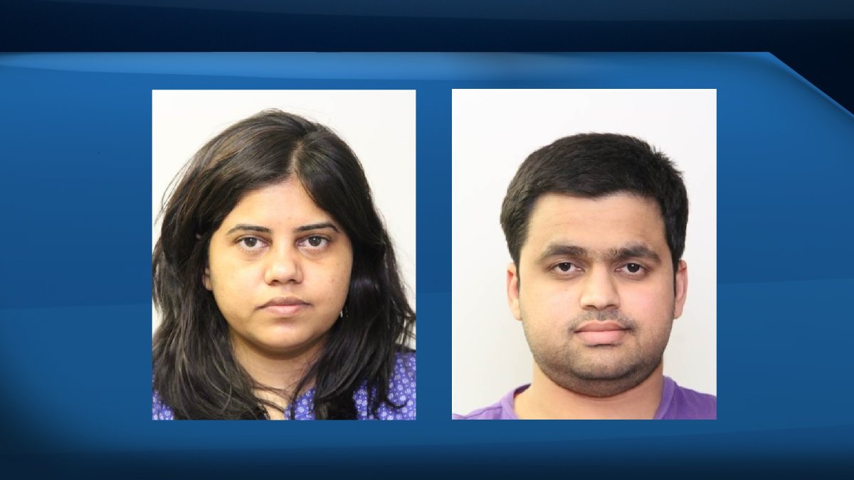 Nidhi Nitnaware, 34, (left) and Vivek Shailesh Parekh, 32, (right) both are wanted on Canada-wide warrants for credit card fraud.