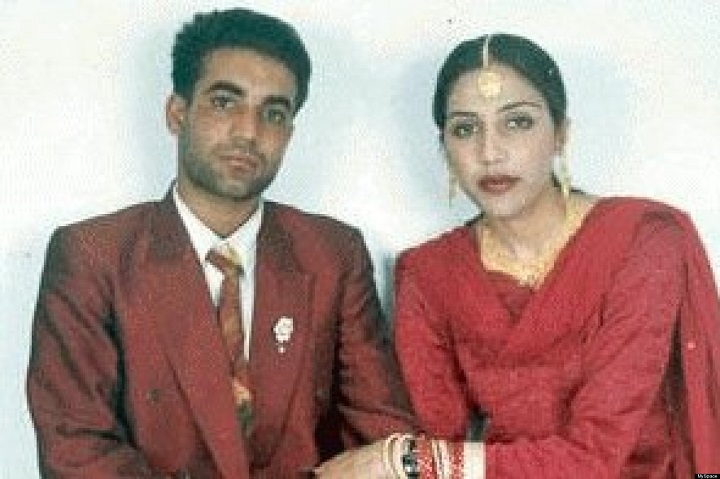 Jaswinder (Jassi) Sidhu, right, was killed after having her throat slit, in Punjab in 2000. Her husband, Sukhwinder (Mithu) Sidhu, left, was badly beaten and left for dead.