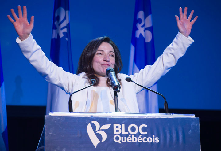 According to seven Bloc Quebecois MPs, leader Martine Ouellet must regain the confidence of her caucus, Thursday, June 8, 2017.