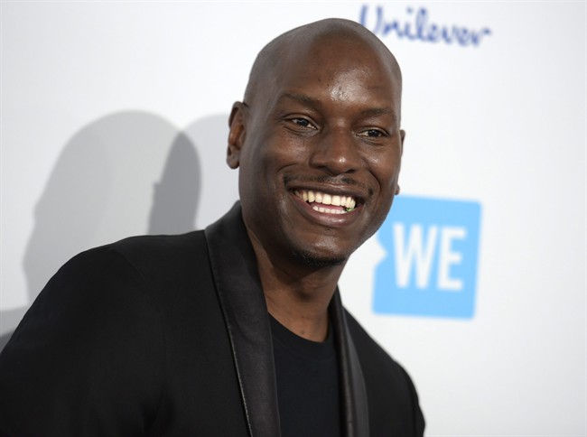 Tyrese Gibson arrives at WE Day California at the Forum in Inglewood, Calif.