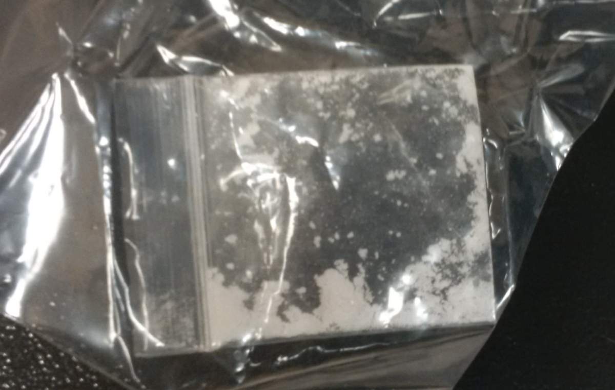 Powder laced with fentanyl is pictured in this handout photo.
