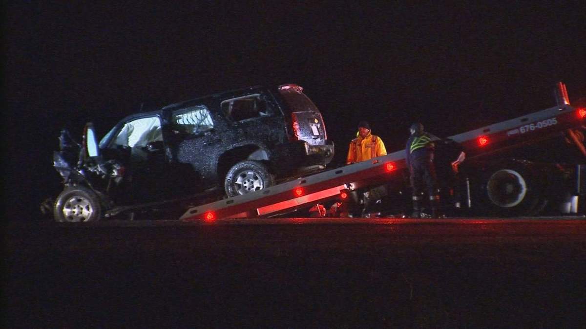 A RCMP officer has died after colliding with a tractor on Monday evening in Sainte-Bernard-de-Lacolle, Tuesday, March 7, 2017.