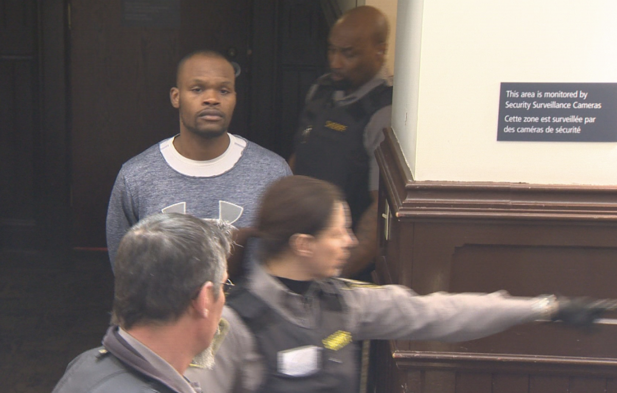 Ricardo Jerrel Whynder is pictured in Halifax provincial court on Tuesday, March 14, 2017. Whynder was initially charged with first-degree murder in connection with the death of Matthew Sudds.
