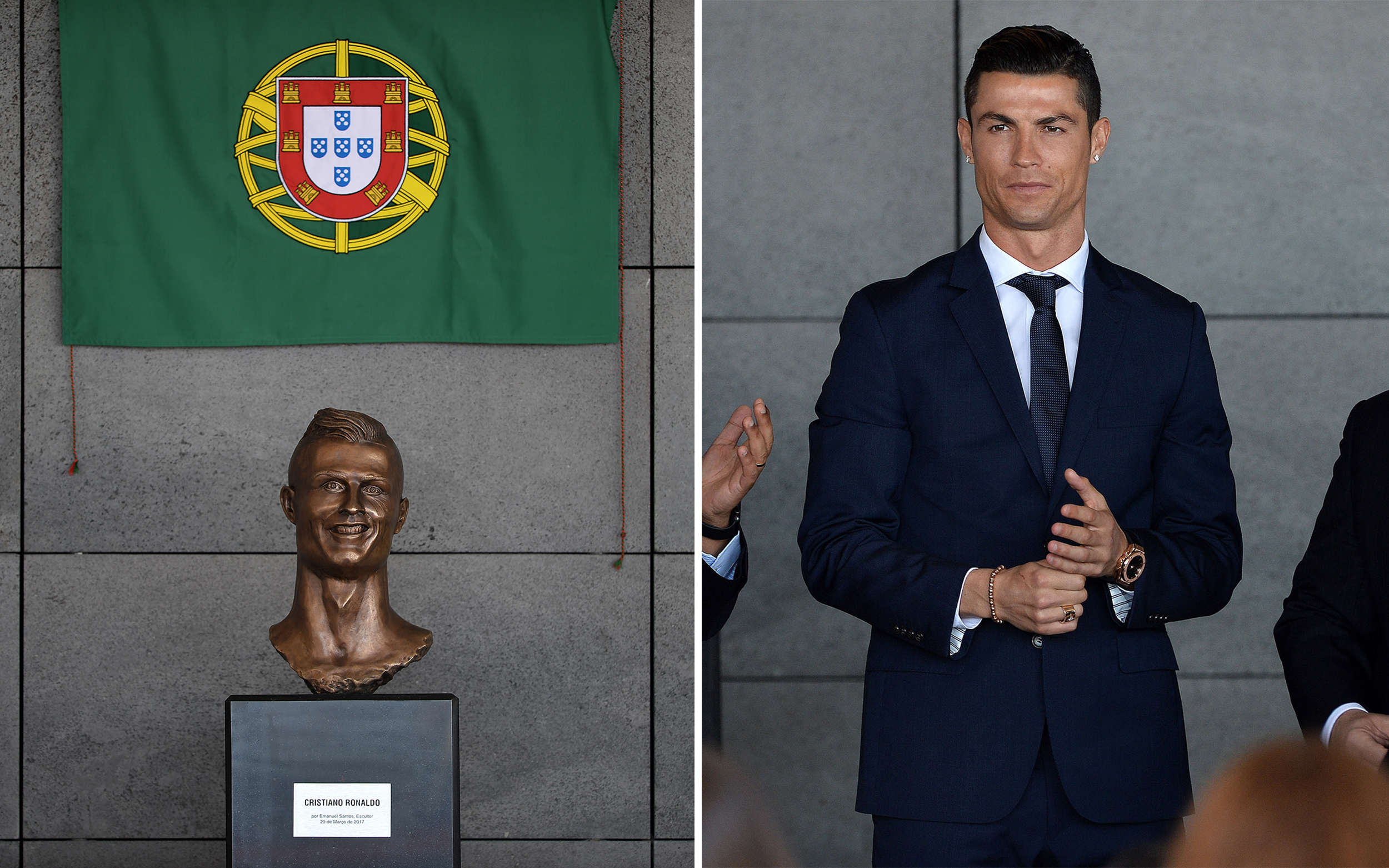 Cristiano Ronaldo Gets New Bronze Statue