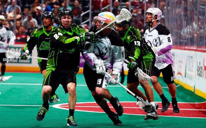 The Colorado Mammoth got past the Saskatchewan Rush 14-11 on Saturday night in Denver.