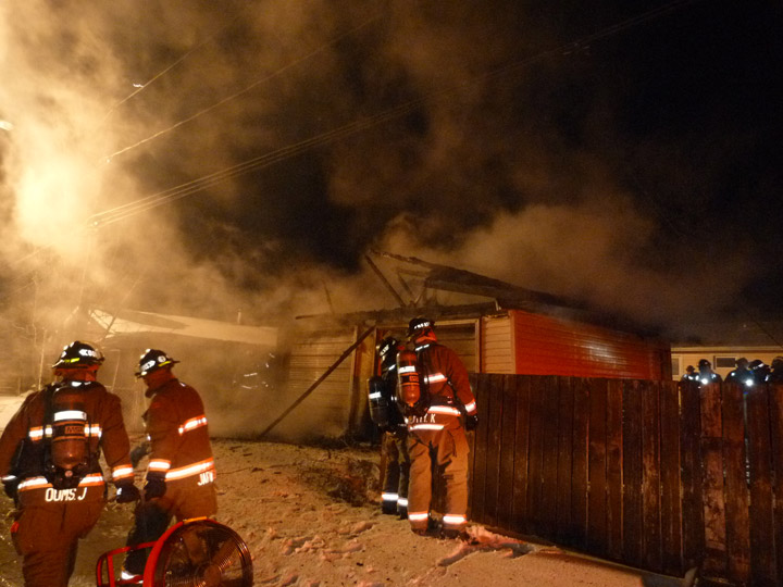 The cause of a garage fire on Tuesday evening in Saskatoon is still under investigation.