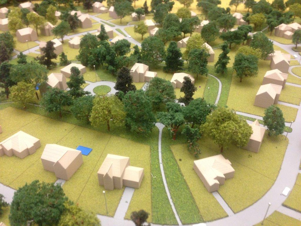 A model of Senneville's proposed housing development, Thursday, March 2, 2017.