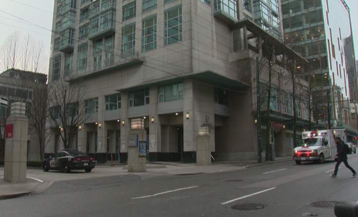 Police are investigating after a body was found in a Seymour Street condo.