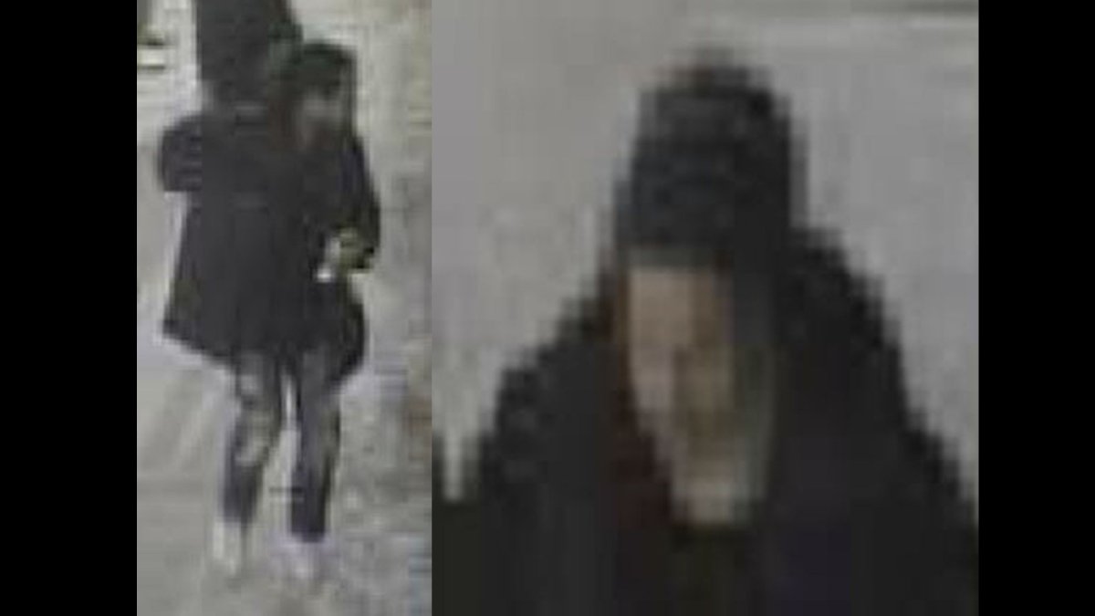 Security camera image of a man wanted in an aggravated assault investigation at the George Street and Dundas Street East area.