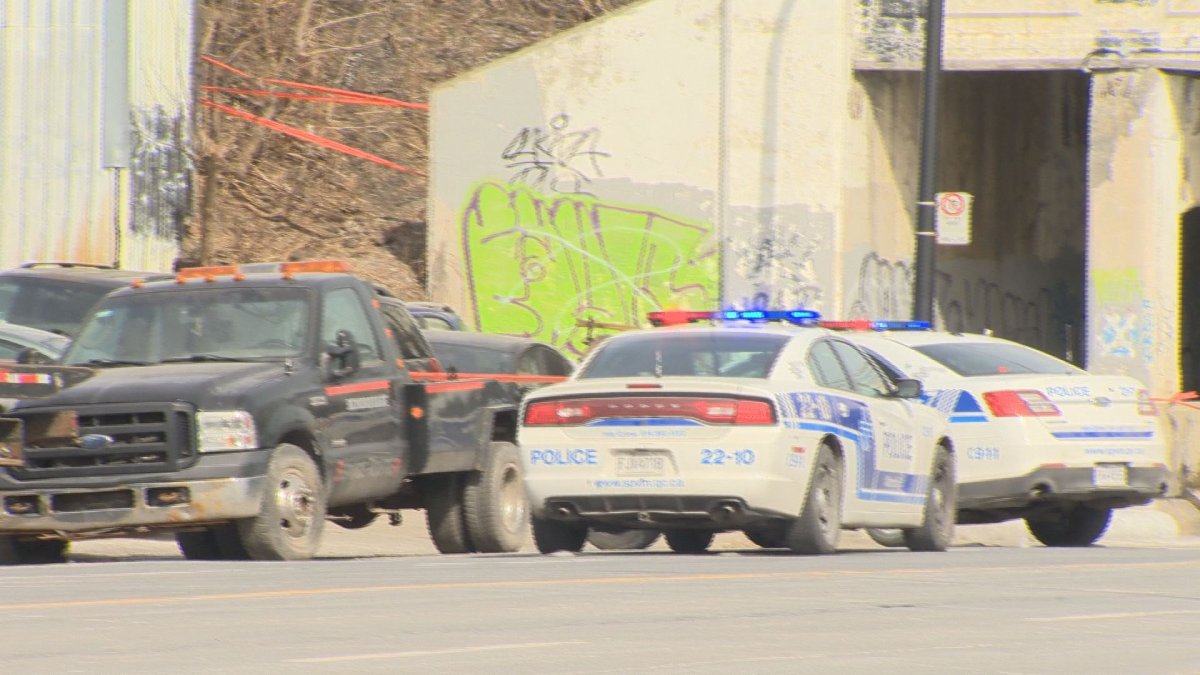 Quebec's Bureau of independent investigations is investigating after a 60-year-old taxi driver, who allegedly rammed two people with his vehicle--including a police officer, was shot and injured by Montreal police. Sunday, March 12, 2017.