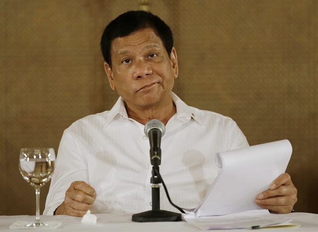 Philippines President Rodrigo Duterte.