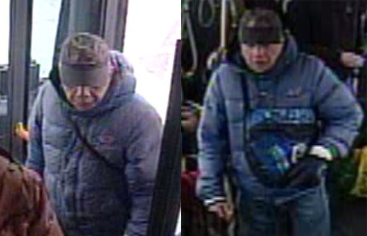 Security images of a man wanted in sexual assault investigation.