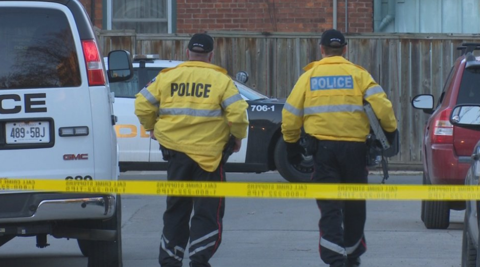 Police investigate a stabbing in downtown Hamilton's Stinson neighbourhood .