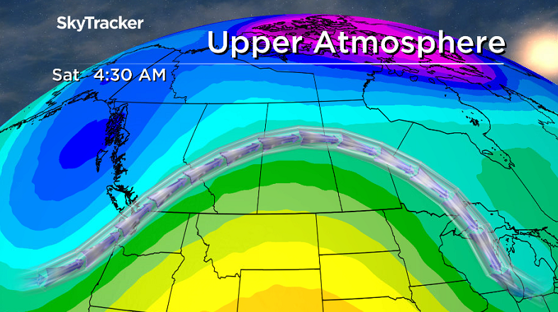 A big warm up is on the way this weekend in Saskatoon as an upper ridge of high pressure builds in.