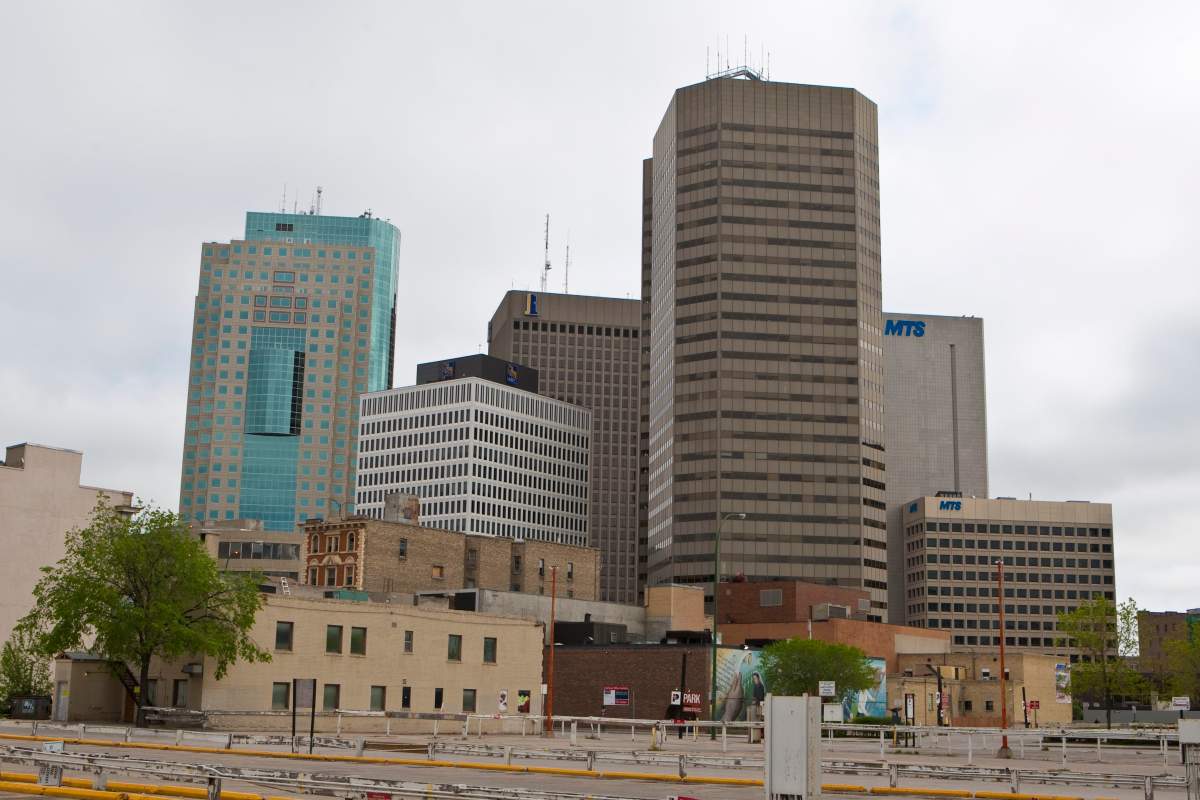 The Winnipeg skyline is pictured Monday, May 23, 2011.