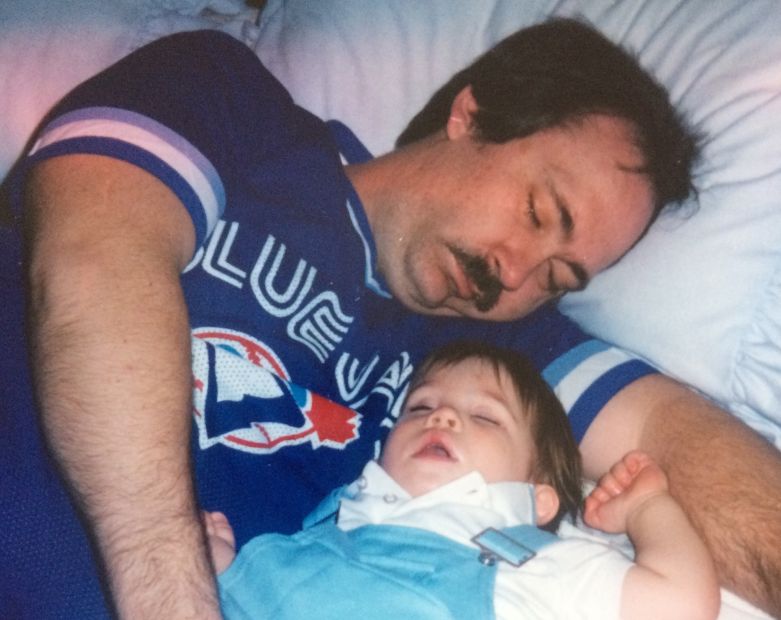 Kent Morrison and his dad Don in 1988.