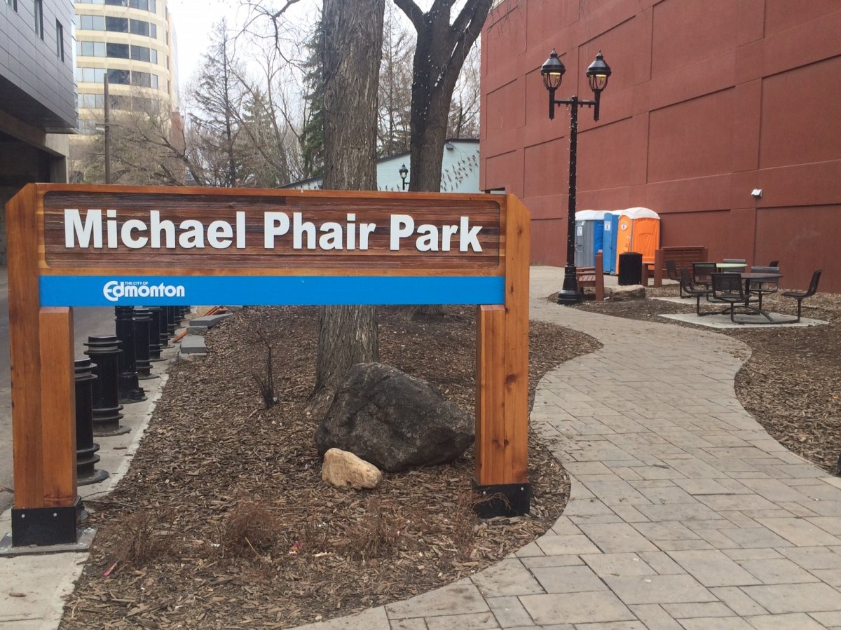 Four porta potties will be available in Michael Phair Park downtown during Oilers games. 