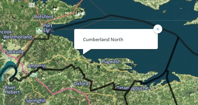 The riding of Cumberland North.