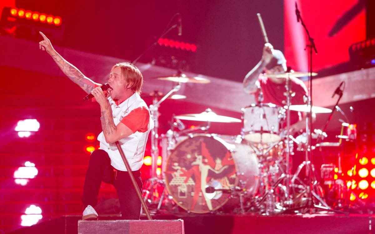 Billy Talent perform at the Juno awards show Sunday April 2, 2017 in Ottawa. 
