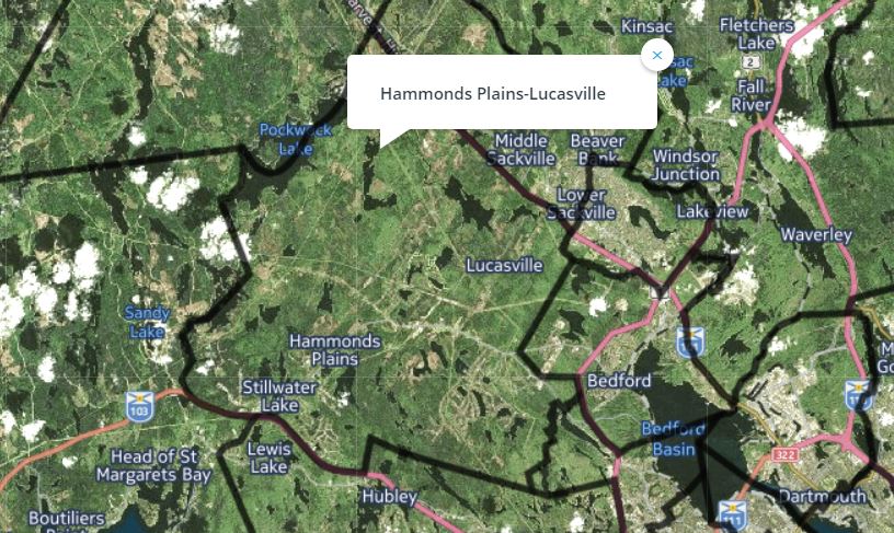 The riding of Hammonds Plains-Lucasville.