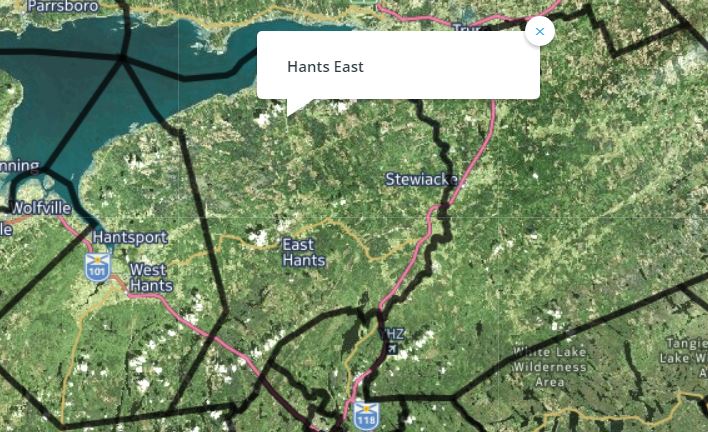 The riding of Hants East.