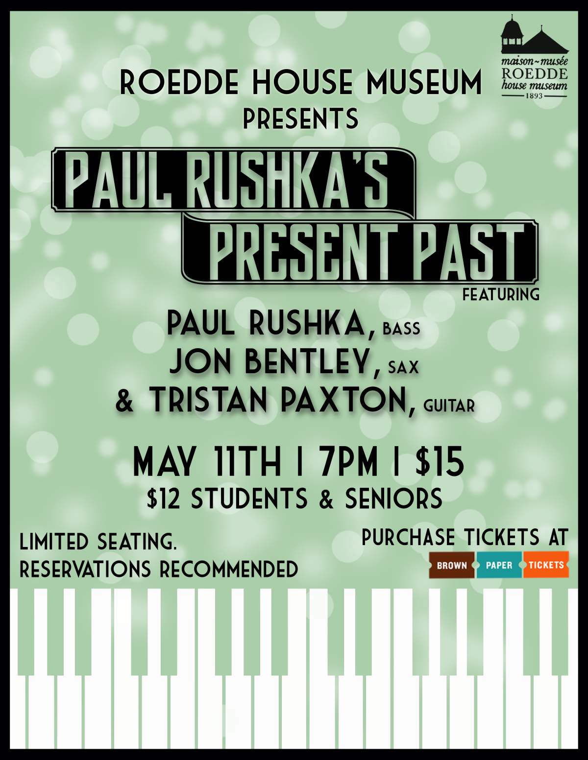 Roedde House Jazz Series Presents: Paul Rushka’s Present Past - image