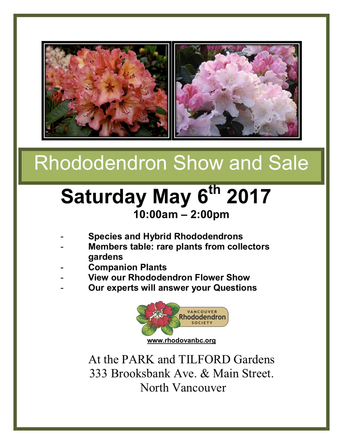ANNUAL RHODODENDRON SHOW & SALE - image