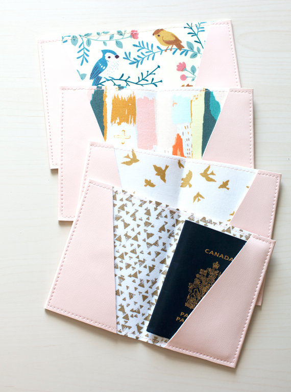 Pink passport holder