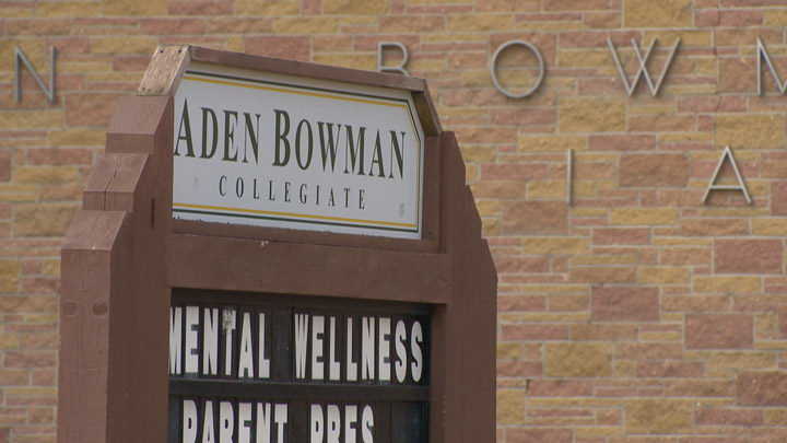 Aden Bowman Collegiate officials said a bomb threat was received at the Saskatoon school on Tuesday morning.
