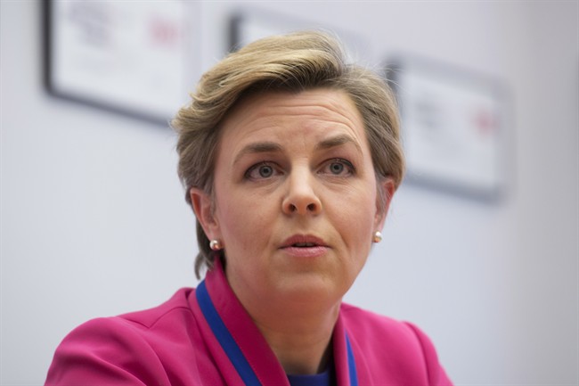 Kellie Leitch speaks with The Canadian Press during an interview in Ottawa, Tuesday April 11, 2017.