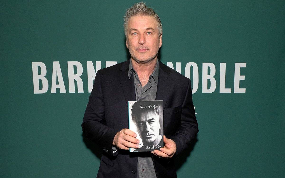 Alec Baldwin promotes his book "Nevertheless: A Memoir" at Barnes & Noble Union Square on April 4, 2017 in New York City.