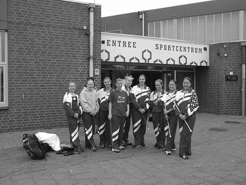 Dallas Flexhaug competes in Holland with the A Team.