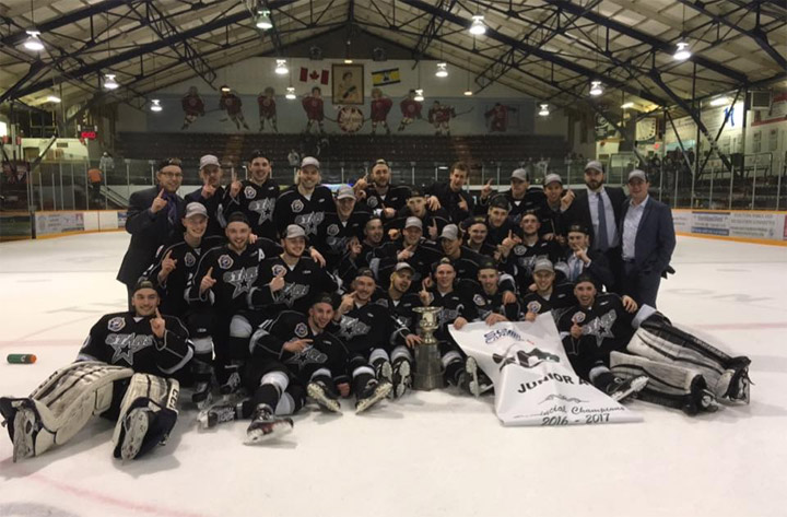 The Battleford North Stars go perfect in SJHL playoffs, sweep Flin Flon Bombers to capture the Canalta Cup.