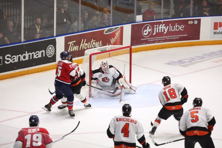 The Hurricanes only managed 16 shots on Tigers Goaltender Michael Bullion Friday night.