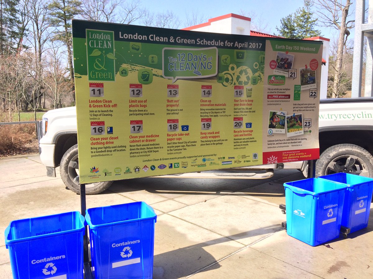 Clean and Green event at Springbank Garden in London, Ont on April 11th, 2017 .