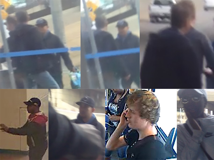 Edmonton police released several photos on Wednesday of people they believe may have seen a teenager get stabbed to death near the Coliseum LRT Station on April 11, 2017.