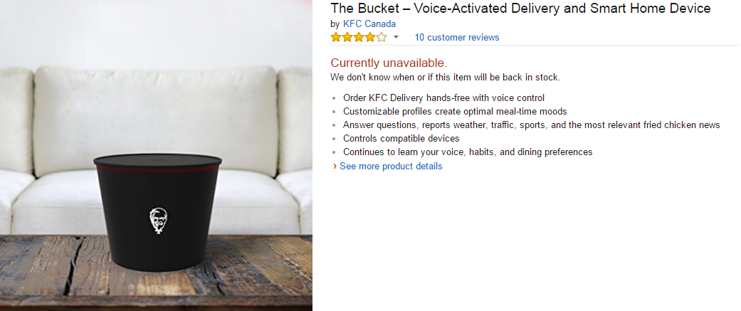 KFC\’s Smart Bucket