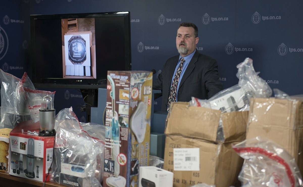Toronto police seized $2.5M worth of counterfeit toys, makeup and electronics from several Toronto businesses in late 2016.