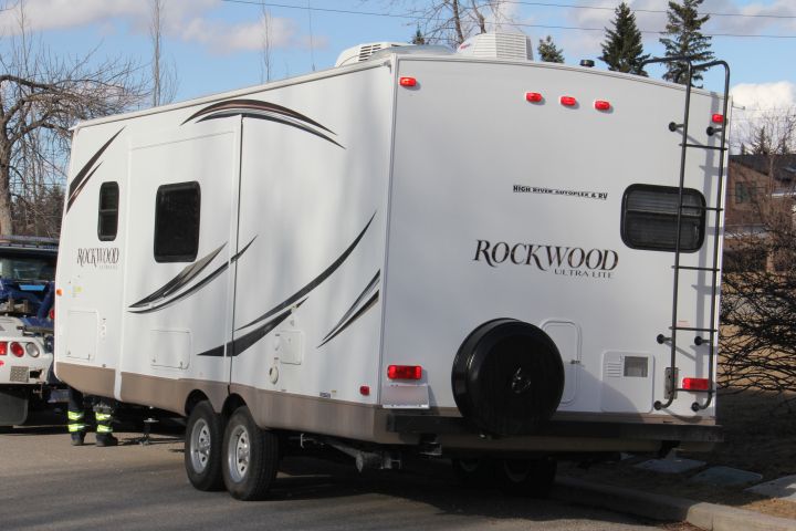 A stolen 2015 Rockwood Trailer, valued at $20,000, seized by Calgary police April 3, 2017.