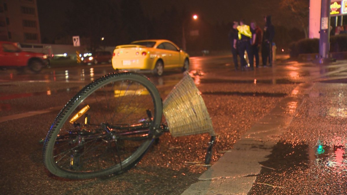 One person was taken to KGH in unknown condition after being struck at Richter and Harvey Monday night. 