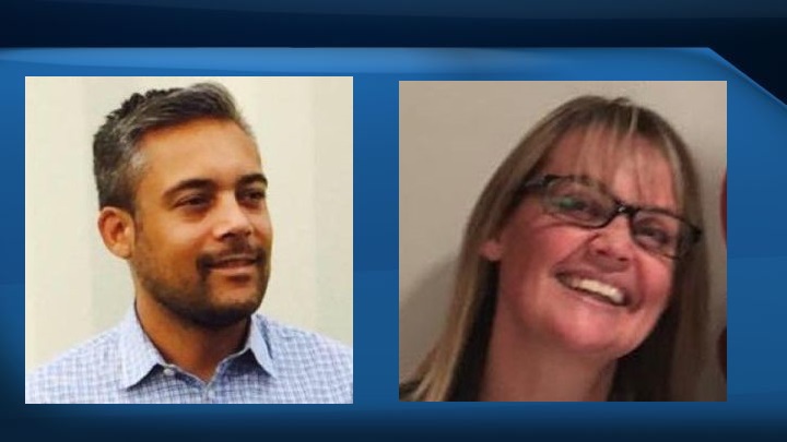 File photos of Alberta Liberal party leadership candidates David Khan and Kerry Cundal.