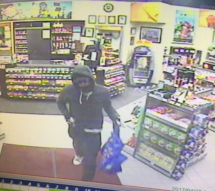 Didsbury RCMP search for a suspect wanted in connection with an armed robbery in Carstairs, Alta. 