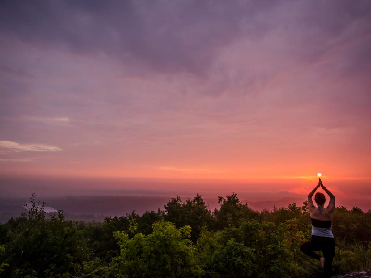 Activities include yoga, hiking and whitewater rafting in the Ottawa Valley.