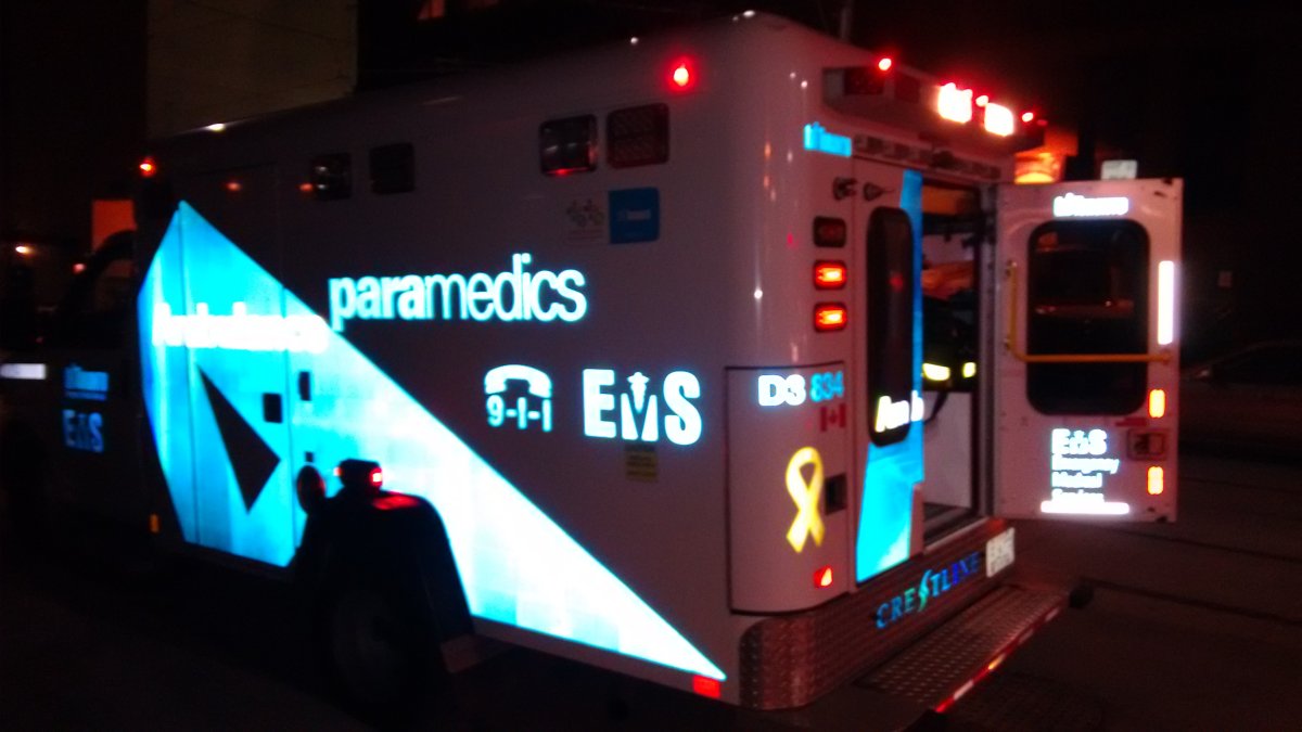 Toronto paramedics say the collision happened at about 6 a.m.
