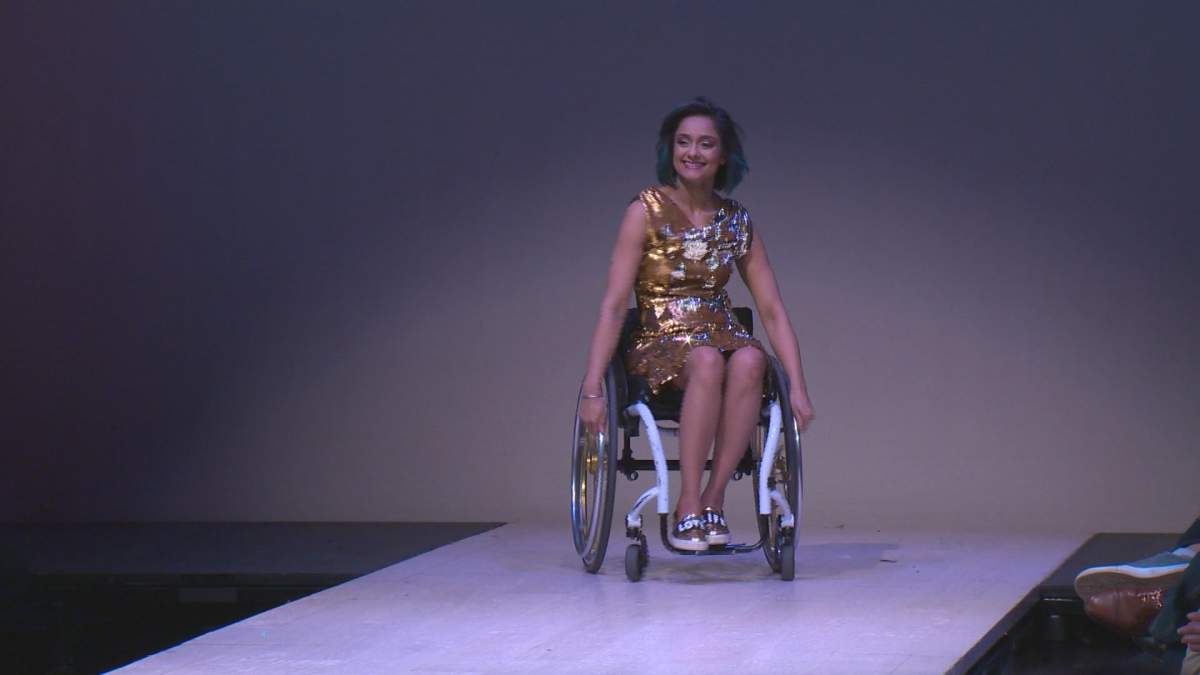 Edmontonians with diabilities share the cat walk at Western Canada Fashion Week.